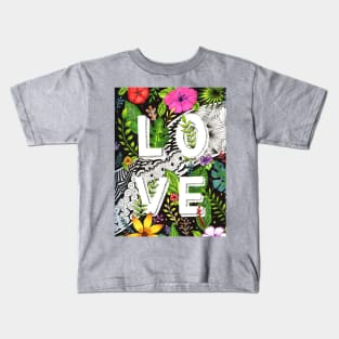 A tropical love design Kids T-Shirt